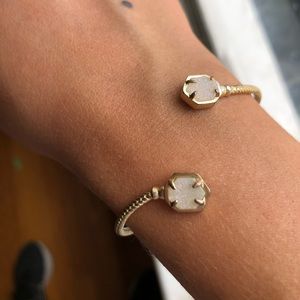 Kendra Scott Gold Iridescent Druzy Adjustable Bracelet